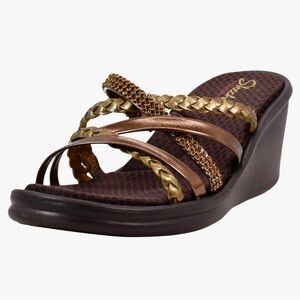 Skechers Cali Strappy Wedge Heel Sandal